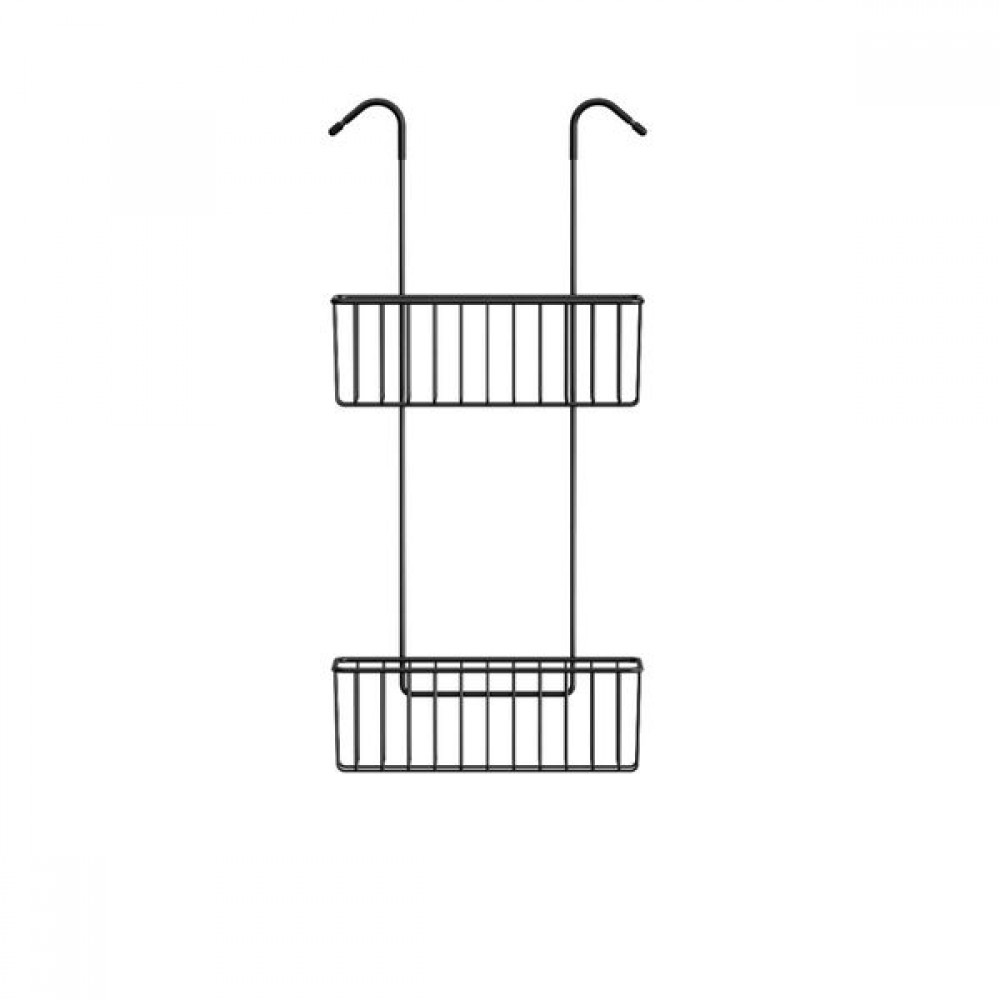 Κρεμαστό διπλό καλάθι για βρύση black Sealskin Elementals 