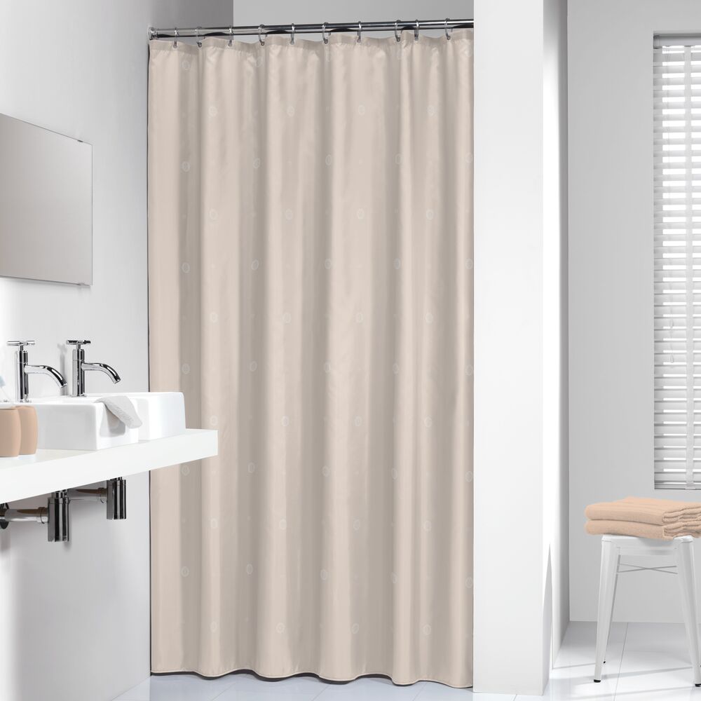 Coins 180x200 ecru κουρτίνα μπάνιου υφασμάτινη Sealskin Elementals 