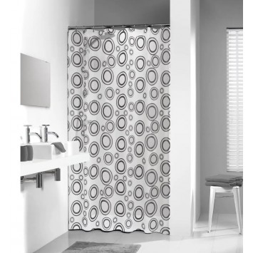 Circolo 180x200 grey Πλαστική κουρτίνα μπάνιου Sealskin