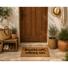Πατάκι Εισόδου 39x59cm ''Boots off, vibes on'' MRShome