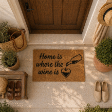 Πατάκι Εισόδου 39x59cm ''Home is where the wine is'' MRShome