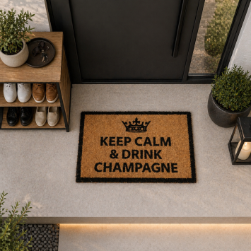 Πατάκι Εισόδου 39x59cm ''KEEP CALM & DRINK CHAMPAGNE'' MRShome