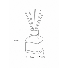 Σετ Δύο Dispenser & Αρωματικό Χώρου με Sticks Γυάλινο/Μπαμπού με δίσκο Green MRShome