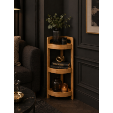 Γωνιακή Ραφιέρα Μπάνιου με 3 Ράφια από Bamboo natural MRShome