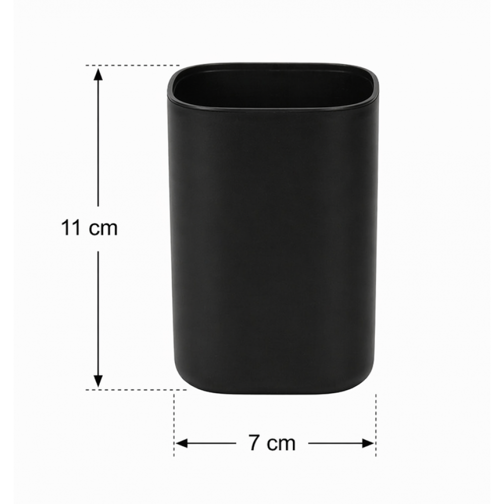 Σετ Μπάνιου από PP 3 Τεμαχίων Black MRShome