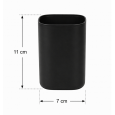 Σετ Μπάνιου από PP 3 Τεμαχίων Black MRShome