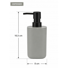 Σετ Μπάνιου από PP 3 Τεμαχίων Grey MRShome
