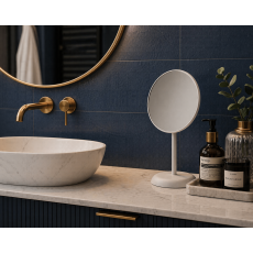 Καθρέπτης Μακιγιάζ με Μεταλλική Βάση 19x7.5x25cm Creme MRShome