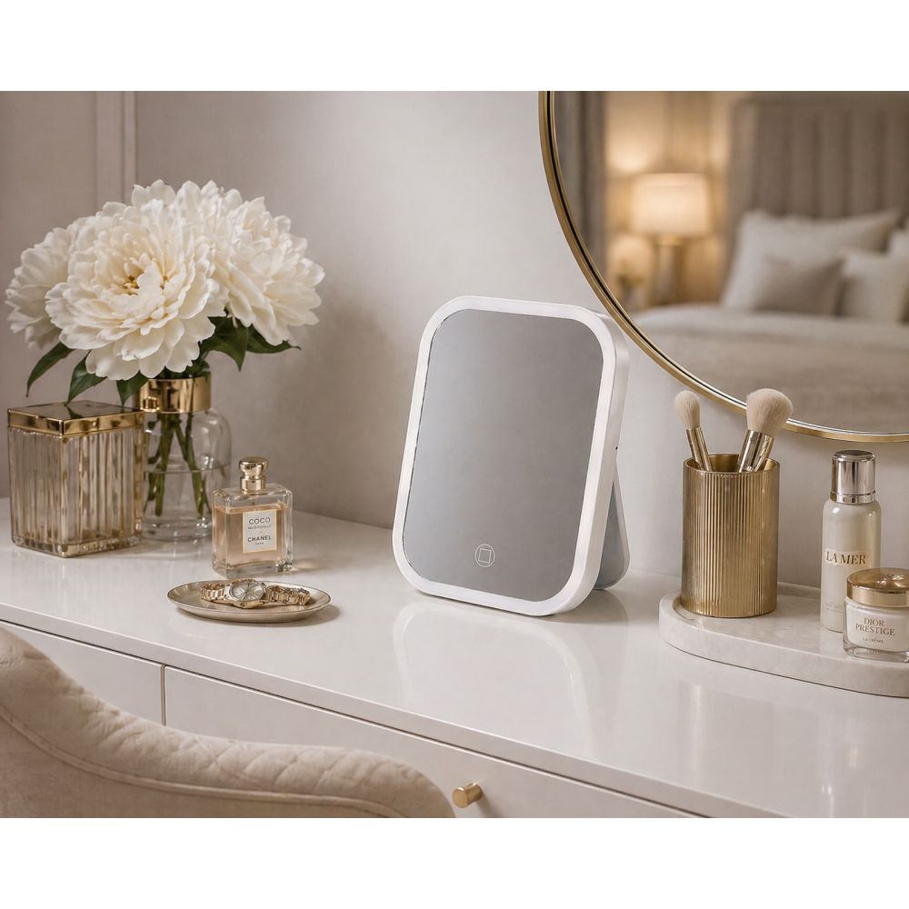 Καθρέπτης ABS με LED Φωτισμό 14.5x21.5cm White MRShome
