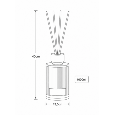 Αρωματικό Χώρου με Sticks 1000ml Warm Cotton MRShome