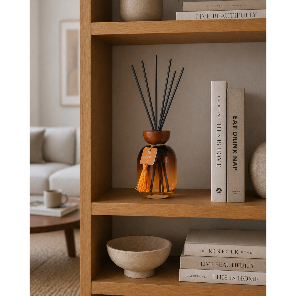 Αρωματικό Χώρου με Sticks 500ml Amber & Sandalwood MRShome