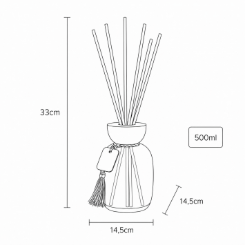 Αρωματικό Χώρου με Sticks 500ml Huckleberry & Vanilla MRShome