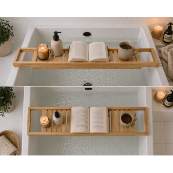 Ραφάκι Μπανιέρας Bamboo 64.5x15cm MRShome