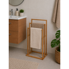 Επιδαπέδια Κρεμάστρα 3 Θέσεων από Bamboo 40x24.5x82cm MRShome