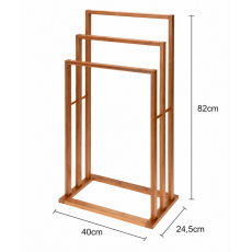 Επιδαπέδια Κρεμάστρα 3 Θέσεων από Bamboo 40x24.5x82cm MRShome