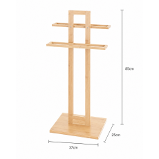 Επιδαπέδια Κρεμάστρα 2 Θέσεων από Bamboo 37x25x85cm MRShome