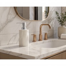 Δοχείο Κρεμοσάπουνου Stoneware 300ml 9x7.3x17.5cm White MRShome
