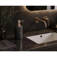 Δοχείο Κρεμοσάπουνου Stoneware 300ml 9x7.3x17.5cm Black 6U MRShome