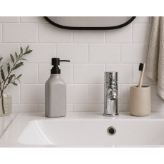 Δοχείο Κρεμοσάπουνου Stoneware 350ml 9x6x19.5cm Cool Grey 5U MRShome