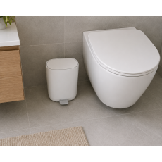 Κάδος Απορριμμάτων 5L από ABS Soft Close Λευκός Ματ MRShome