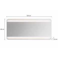 Καθρέπτης με Φωτισμό 120x7.5x60cm με Στρογγυλεμένες Γωνίες MRShome