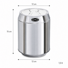 Αυτόματος Κάδος με Φωτοκύτταρο 1.5lt Chrome Φ12x15cm MRShome