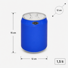 Αυτόματος Κάδος με Φωτοκύτταρο 1.5lt Μπλε Φ12x15cm MRShome