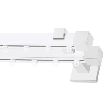 Σιδηρόδρομος Valencia 20x20mm Λευκός Διπλός 160cm MRShome