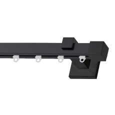 Σιδηρόδρομος Valencia 20x20mm Μαύρος Μονός 160cm MRShome