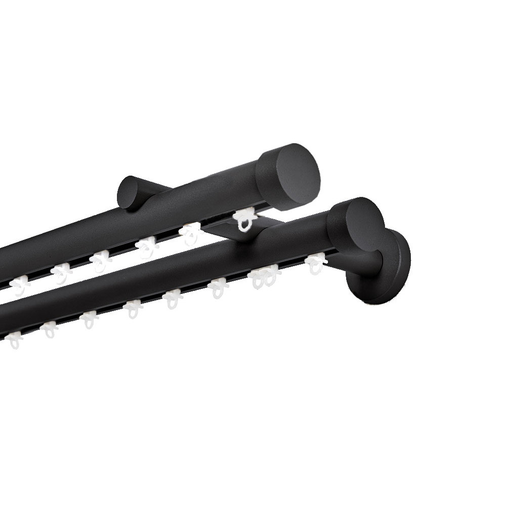 Σιδηρόδρομος Toledo Φ25mm Μαύρος Διπλός 200cm MRShome