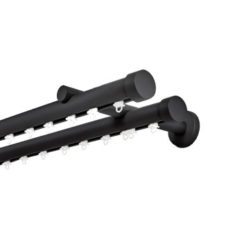 Σιδηρόδρομος Toledo Φ25mm Μαύρος Διπλός 160cm MRShome