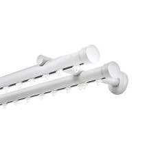 Σιδηρόδρομος Toledo Φ25mm Λευκός Διπλός 160cm MRShome
