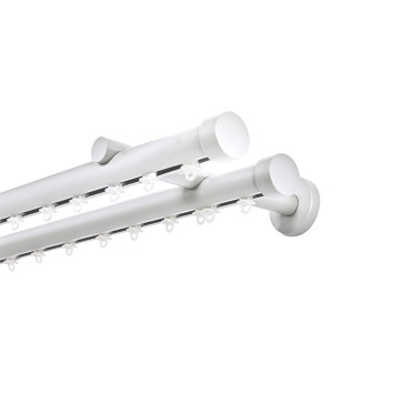 Σιδηρόδρομος Toledo Φ25mm Λευκός Διπλός 160cm MRShome