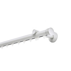 Σιδηρόδρομος Toledo Φ25mm Λευκός Μονός 160cm MRShome