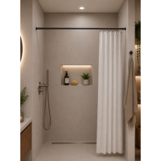 140-260 Ø22mm black βραχίονας μπάνιου πτυσσόμενος MRShome