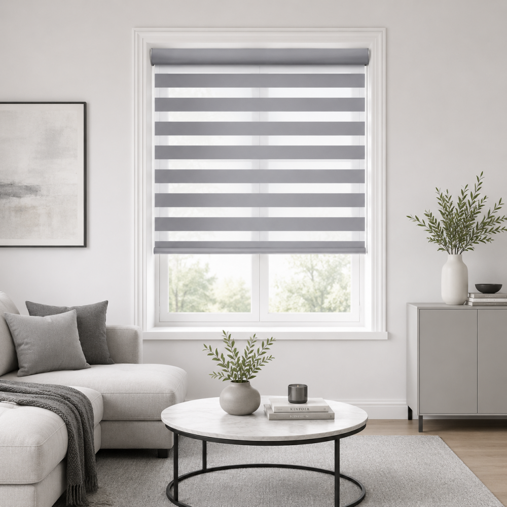 Double Ρόλερ Ρυθμιζόμενης Σκίασης 80x230cm Γκρι MRShome