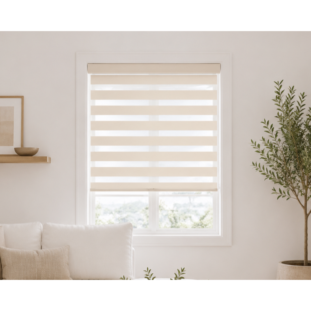 Double Ρόλερ Ρυθμιζόμενης Σκίασης 100x230cm Μπεζ MRShome