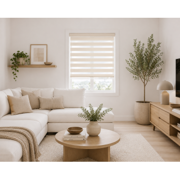Double Ρόλερ Ρυθμιζόμενης Σκίασης 80x230cm Μπεζ MRShome