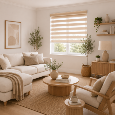 Double Ρόλερ Ρυθμιζόμενης Σκίασης 100x230cm Μπεζ MRShome