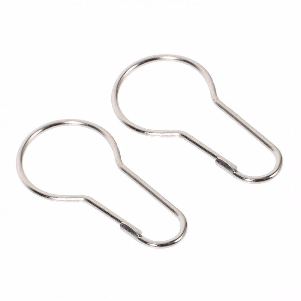 Curtain Hooks 12pcs metal κρίκοι κουρτίνας μπάνιου MRShome