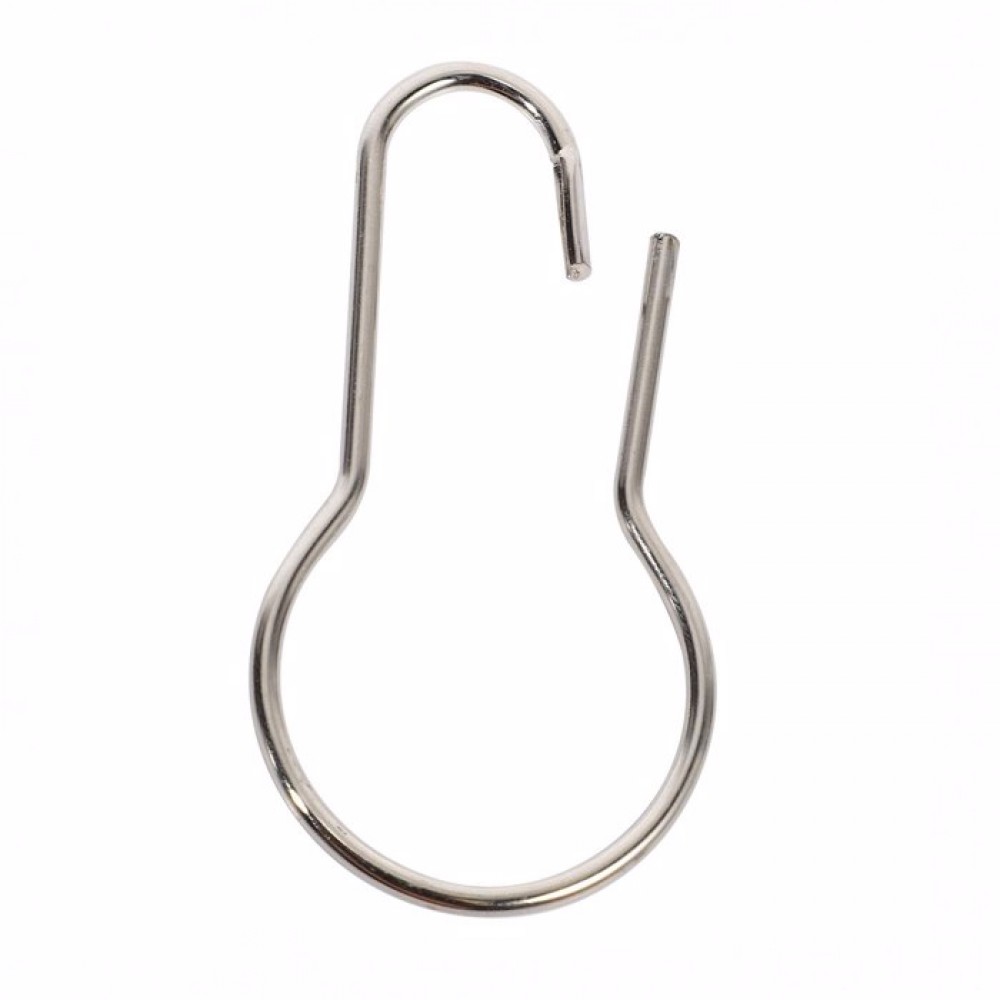 Curtain Hooks 12pcs metal κρίκοι κουρτίνας μπάνιου MRShome