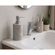 Δοχείο Κρεμοσάπουνου Stoneware 300ml 9x7.3x17.5cm Cool Grey 5U MRShome