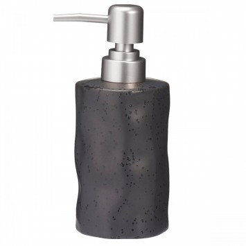 Δοχείο Κρεμοσάπουνου Stoneware 300ml 9x7.3x17.5cm Black 6U MRShome