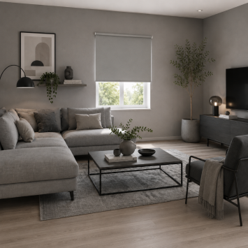 Ρόλερ Μερικής Σκίασης 80x230cm Γκρι MRShome