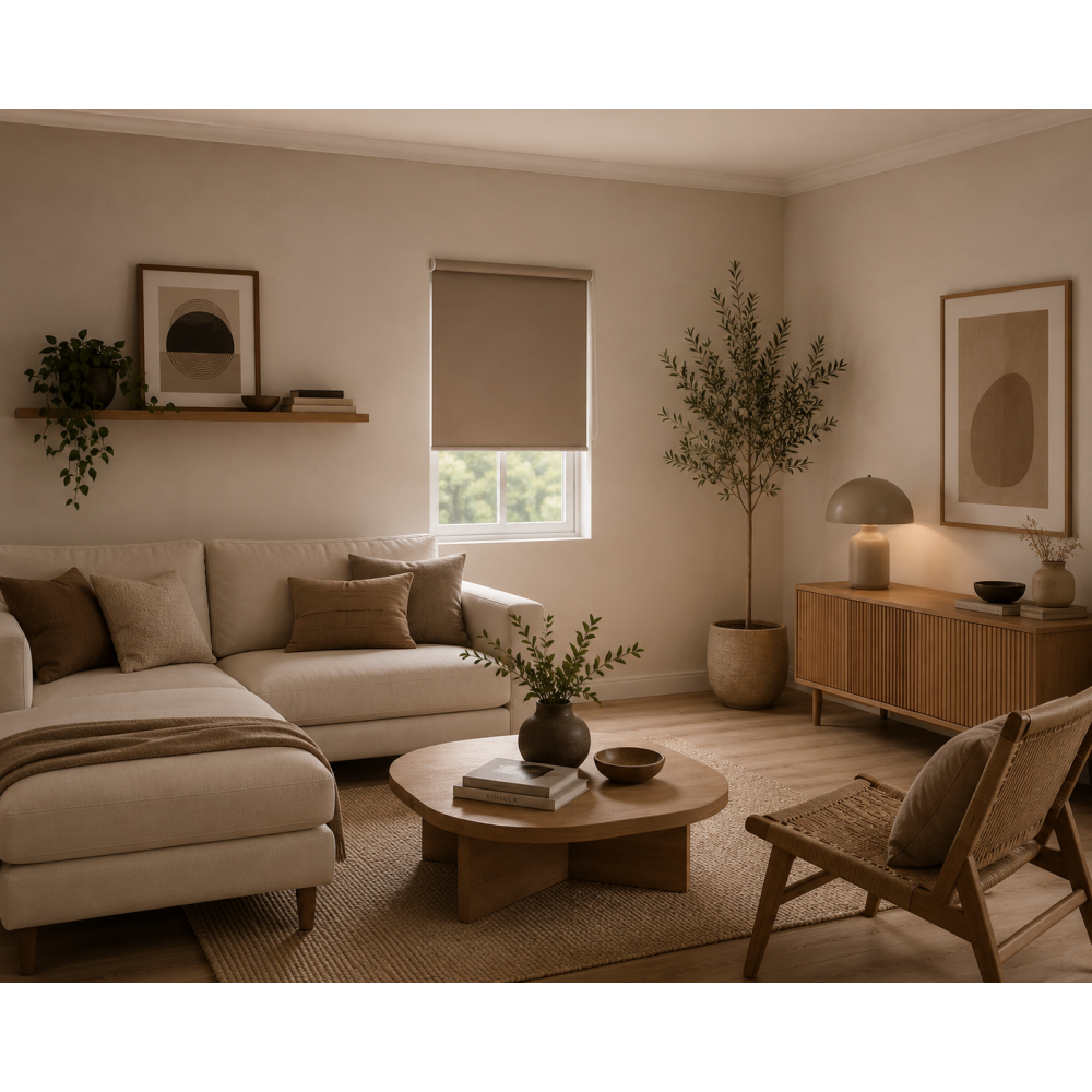 Ρόλερ Μερικής Σκίασης 120x230cm Καφέ MRShome