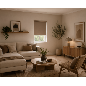 Ρόλερ Μερικής Σκίασης 80x230cm Καφέ MRShome