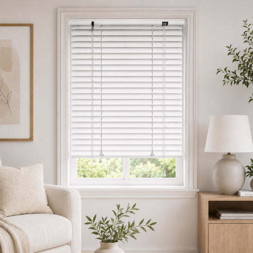 Μεταλλικό Στόρι αλουμινίου 25mm 120x140cm Λευκό MRShome