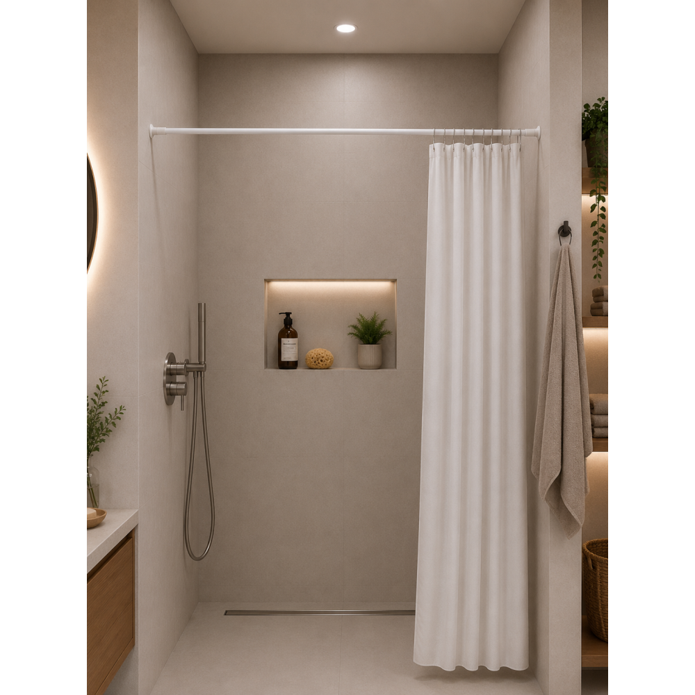 140-260 Ø22mm white βραχίονας μπάνιου πτυσσόμενος MRShome