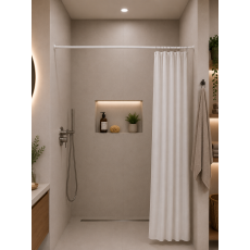 140-260 Ø22mm white βραχίονας μπάνιου πτυσσόμενος MRShome