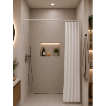 70-120 Ø22mm white βραχίονας μπάνιου πτυσσόμενος MRShome